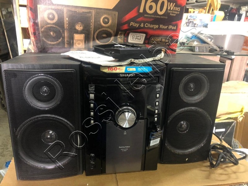 Leilão Online - Micro system sharp 160 w