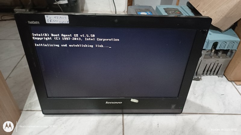 Leilão Online - All IN ONE Lenovo thinkcentre i5 HD500 - 8 Gb memór