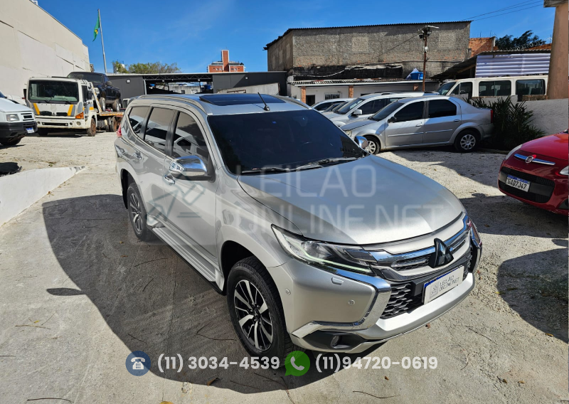 veja o vídeo!! I/MMC PAJERO SPORT HPE; 2019/2020; PRATA; DIESEL - FUNC. - IPVA 2025 OK - FIPE APROX.: R$ 219.086,00