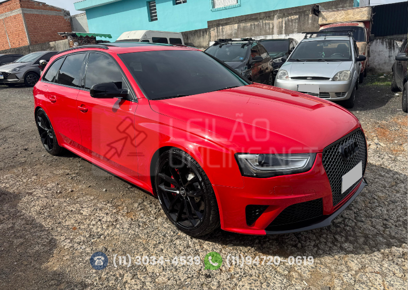 veja o vídeo!! I/AUDI RS4 AVANT 4.2FSI; 2014/2015; VERMELHA; GASOLINA - FUNC. - IPVA 2025 OK - FIPE APROX.: R$ 362.069,00