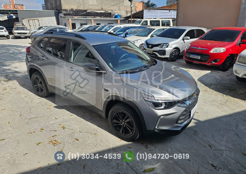 veja o vídeo!! CHEV/TRACKER T A; 2020/2021; CINZA; ALCO./GASOL. - FUNC. - FIPE APROX.: R$ 88.694,00